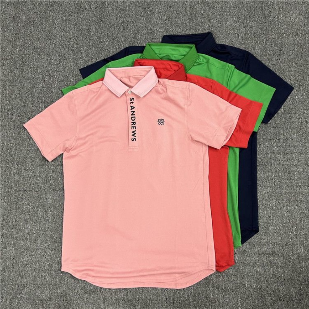 Men'S Fashion Golf Clothing - Nowa męska koszulka polo ST ANDREWS