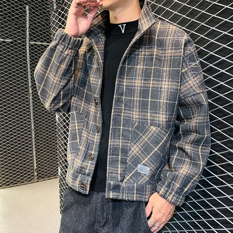 Men'S Fashion Reviews - GELITAYIN Krótkie Męskie Płaszcze Wełniane i