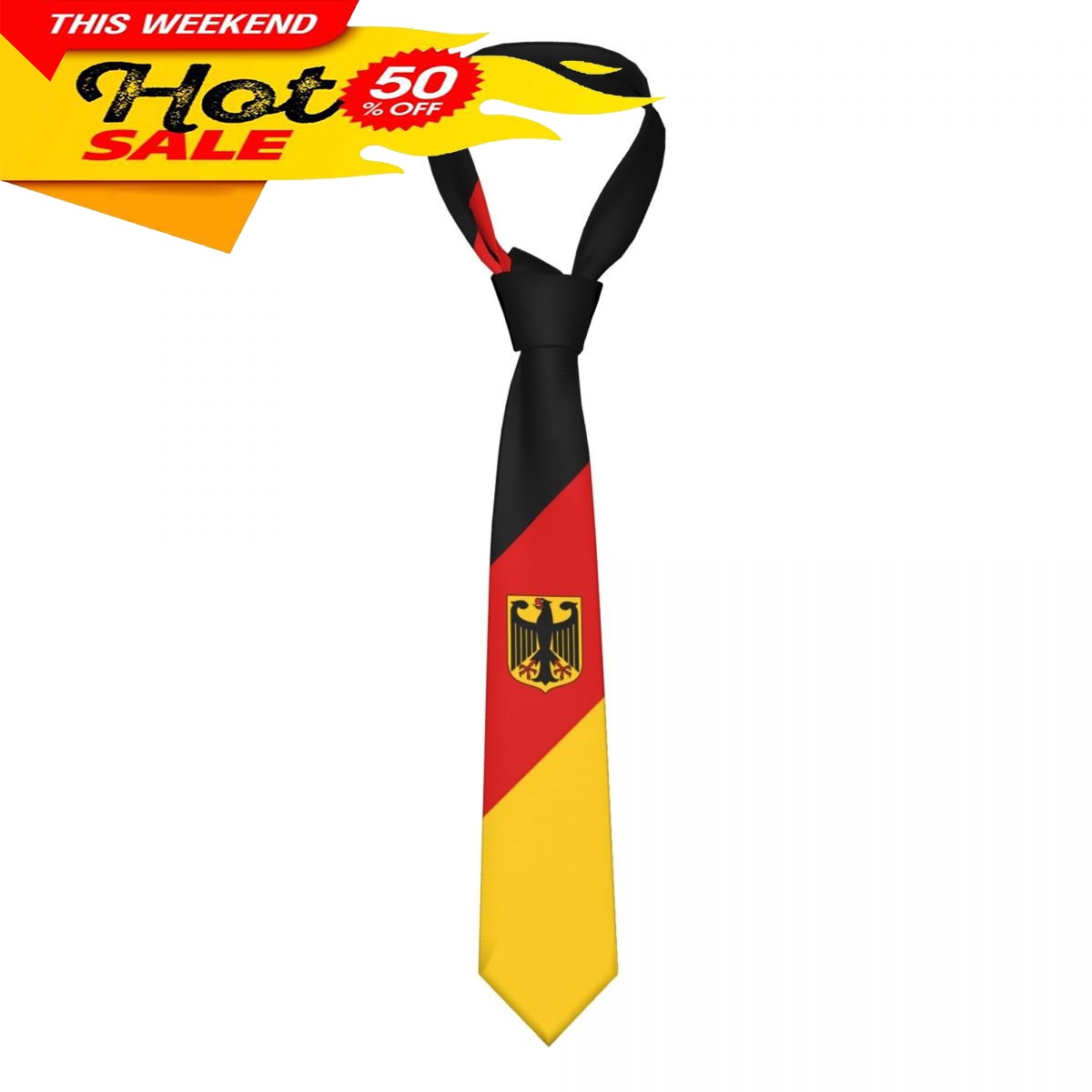 Men'S Fashion For Wedding - Krawat z flagą Niemiec, emblemat, krawat