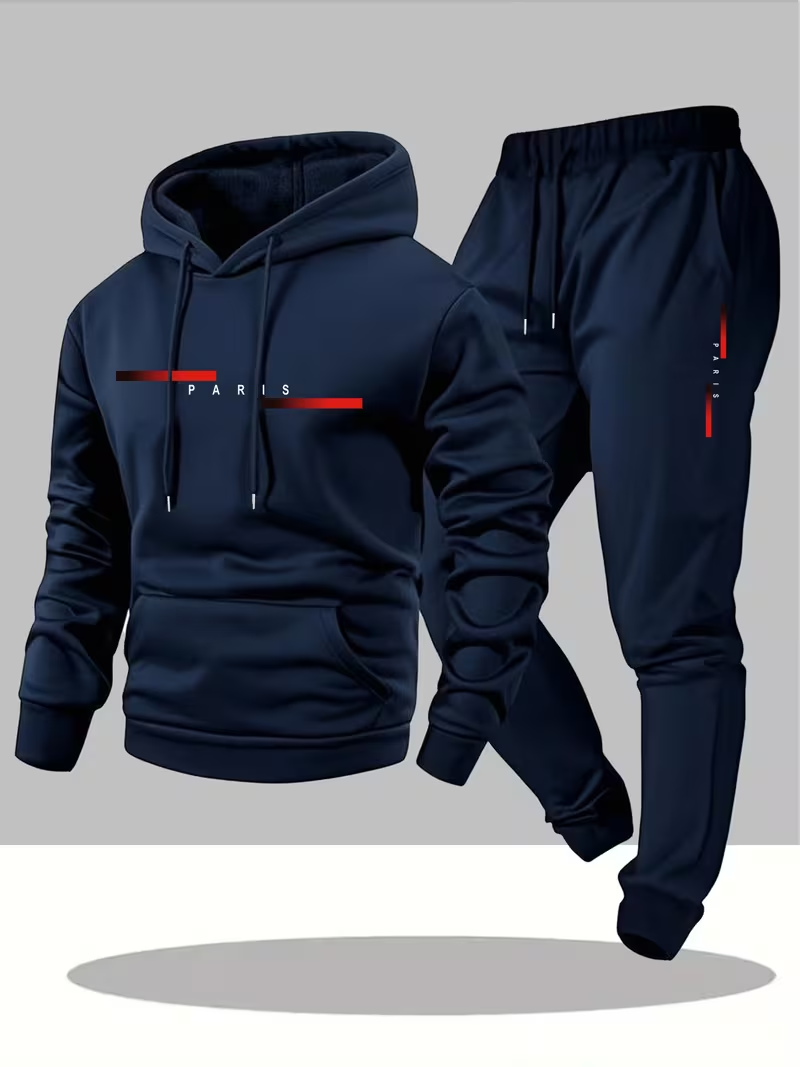 Men'S Fashion Usa - Męski, modny zestaw z nadrukiem liter,