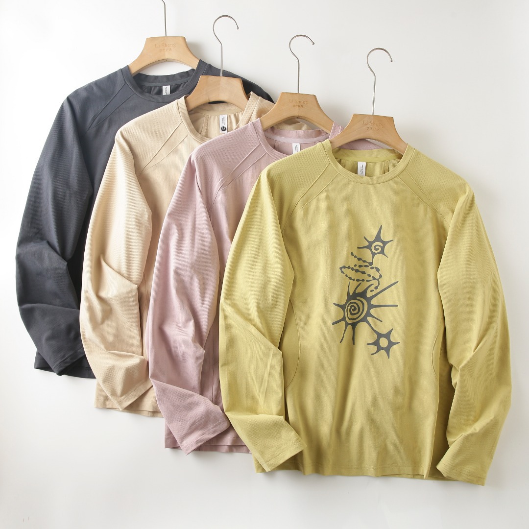 Men'S Fashion T Shirts - Unisexowa koszulka z długim rękawem, o