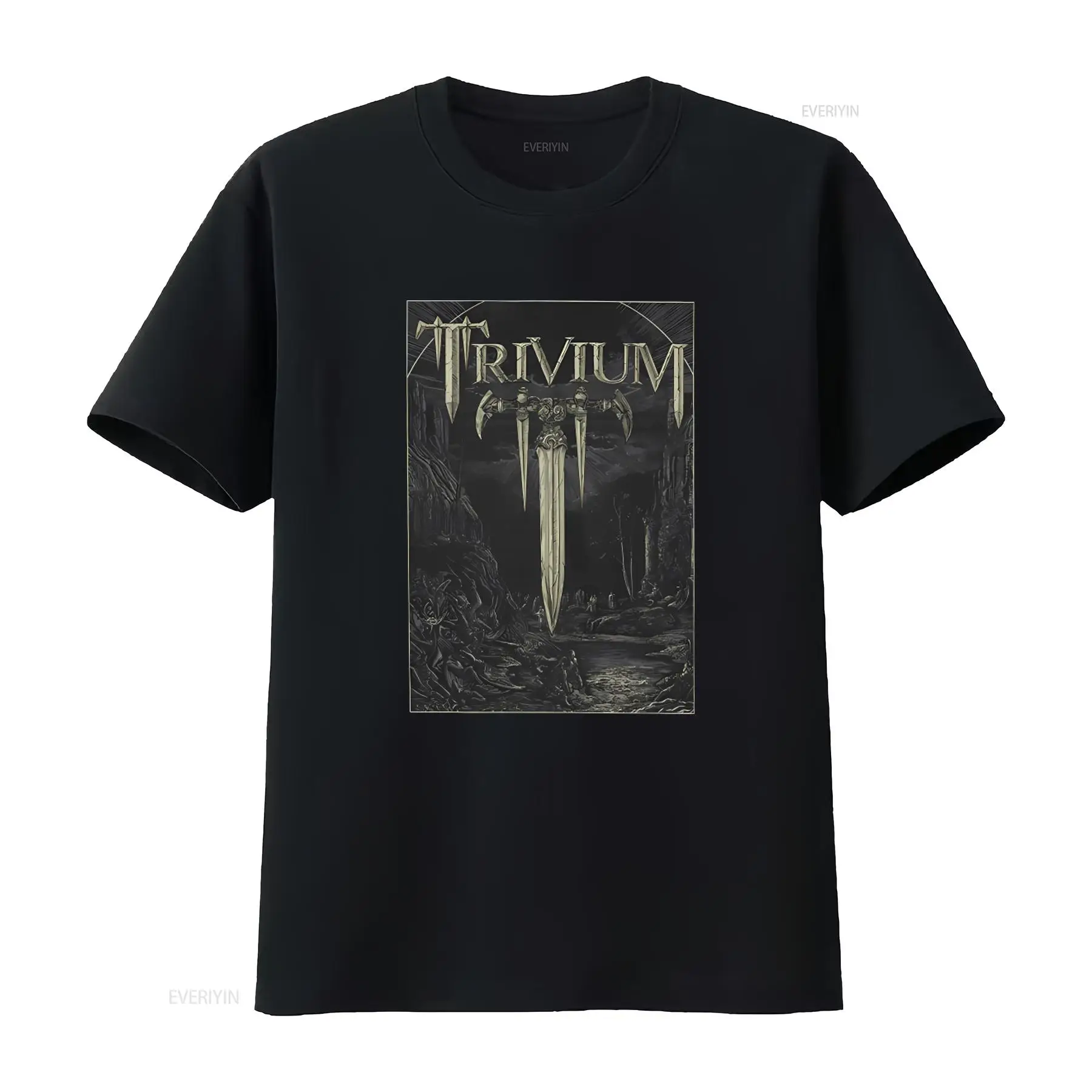 Men'S Fashion Xxl - Oficjalna koszulka zespołu Battle Metal Trivium,