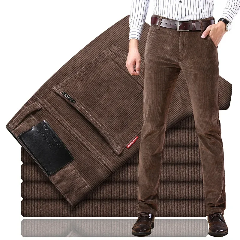 Men'S Fashion Pants 2025 - Męskie spodnie sztruksowe na wiosnę i