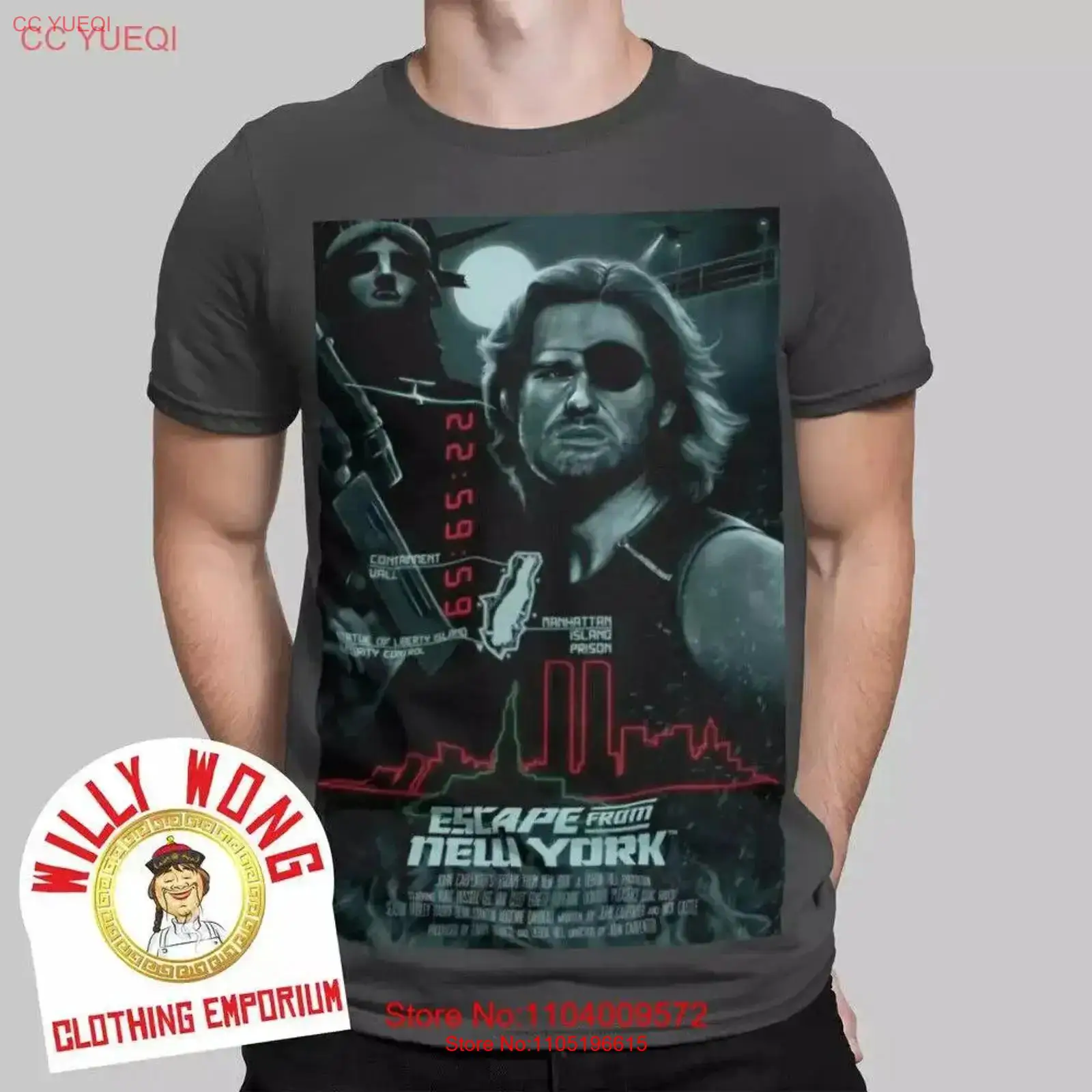 Poster Men Fashion - Koszulka Escape From New York Retro