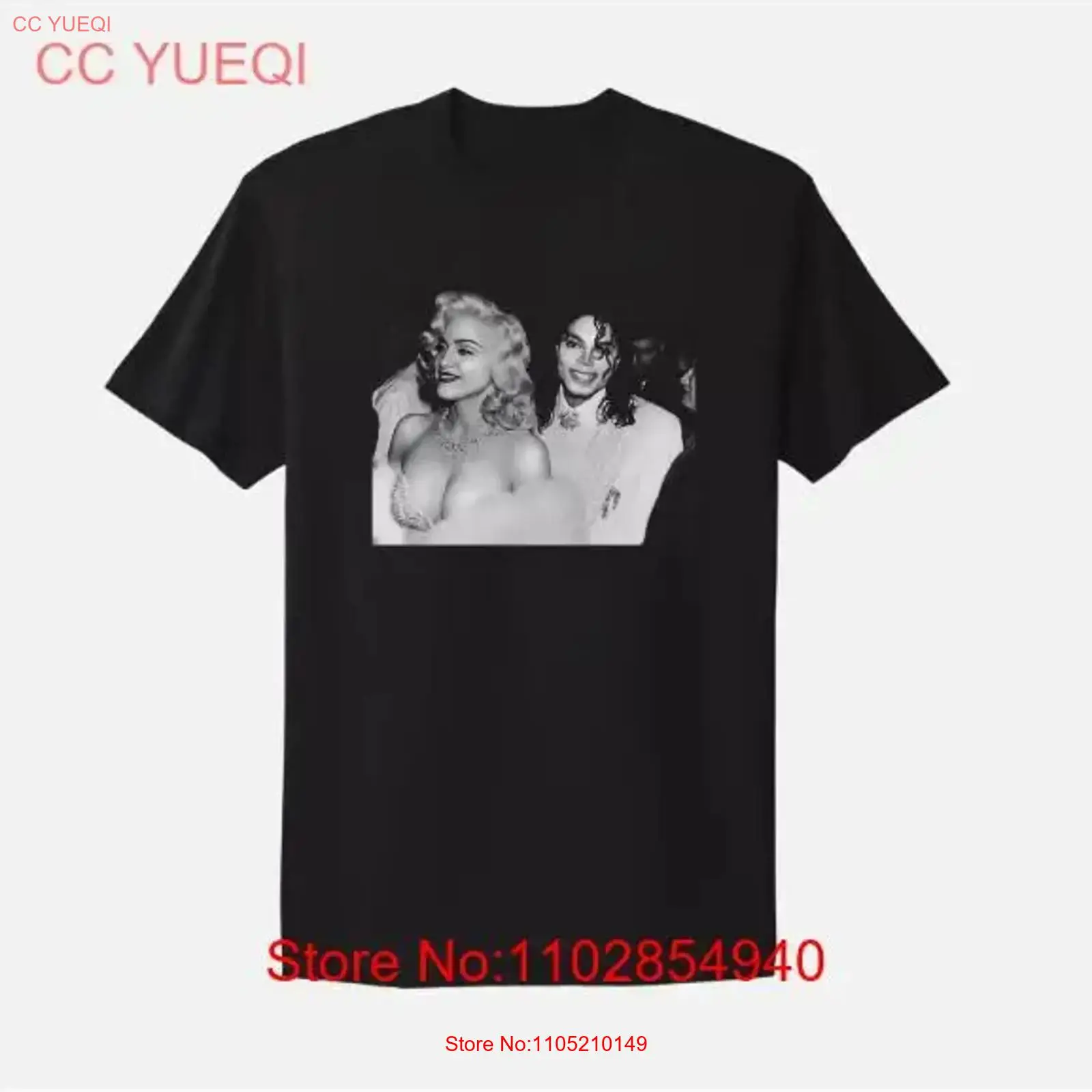 Poster Men Fashion - Koszulka Madonna i Michael Jackson, plakat,