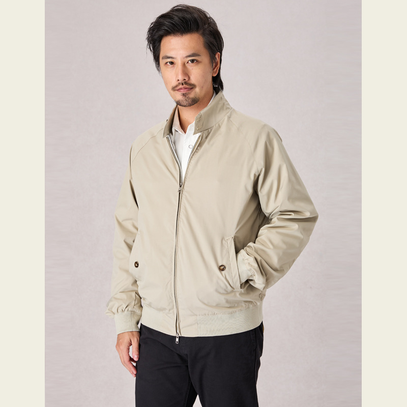 Harrington Jacket - Męskie kurtki w jednolitym kolorze ze