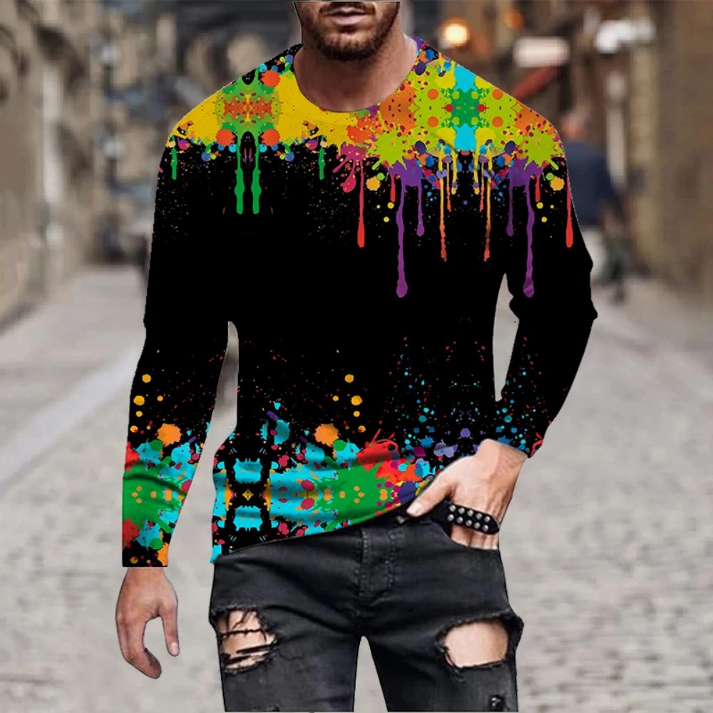 Męska koszulka z długim rękawe – Men'S Fashion T Shirts recenzja i cena