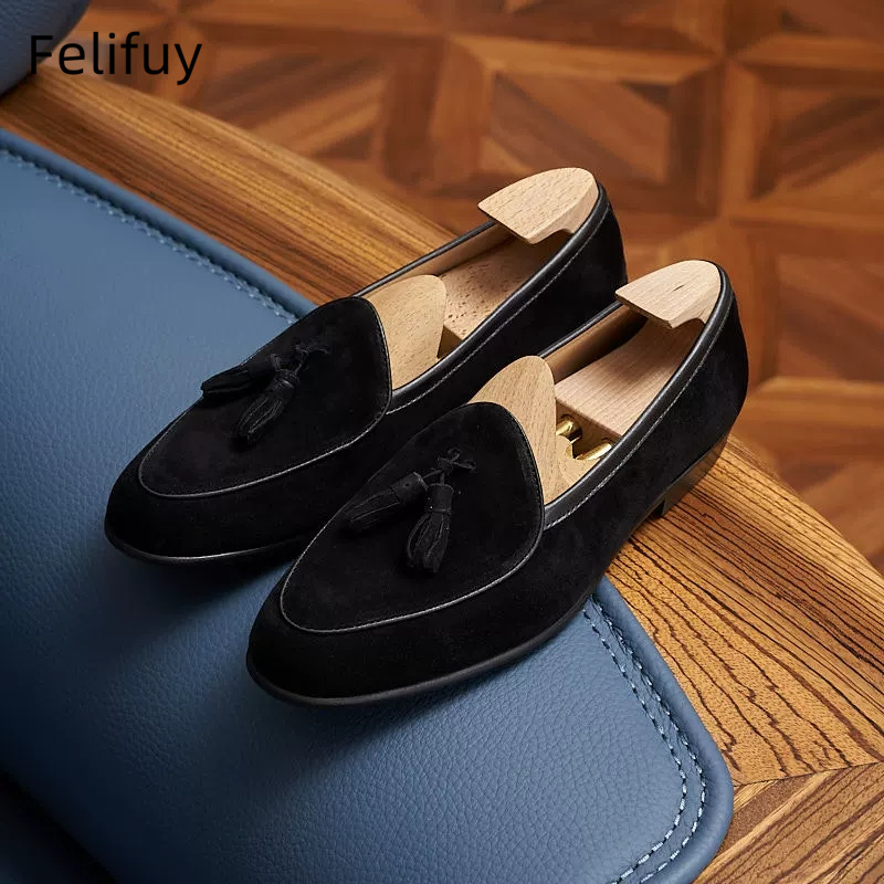 Męskie mokasyny z frędzlami, b – Men'S Fashion For Wedding recenzja i cena