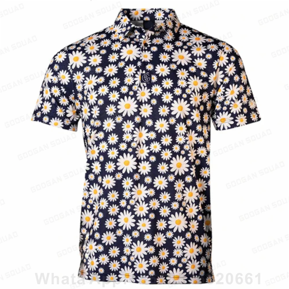 Męska koszulka polo z krótkim  – Men'S Fashion Golf Clothing recenzja i cena