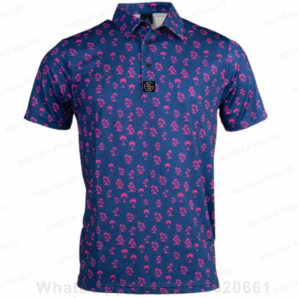 Męska koszulka polo z krótkim  – Men'S Fashion Golf Clothing recenzja i cena