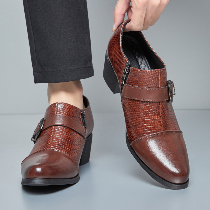Męskie skórzane buty na wysoki – Men'S Fashion For Wedding recenzja i cena