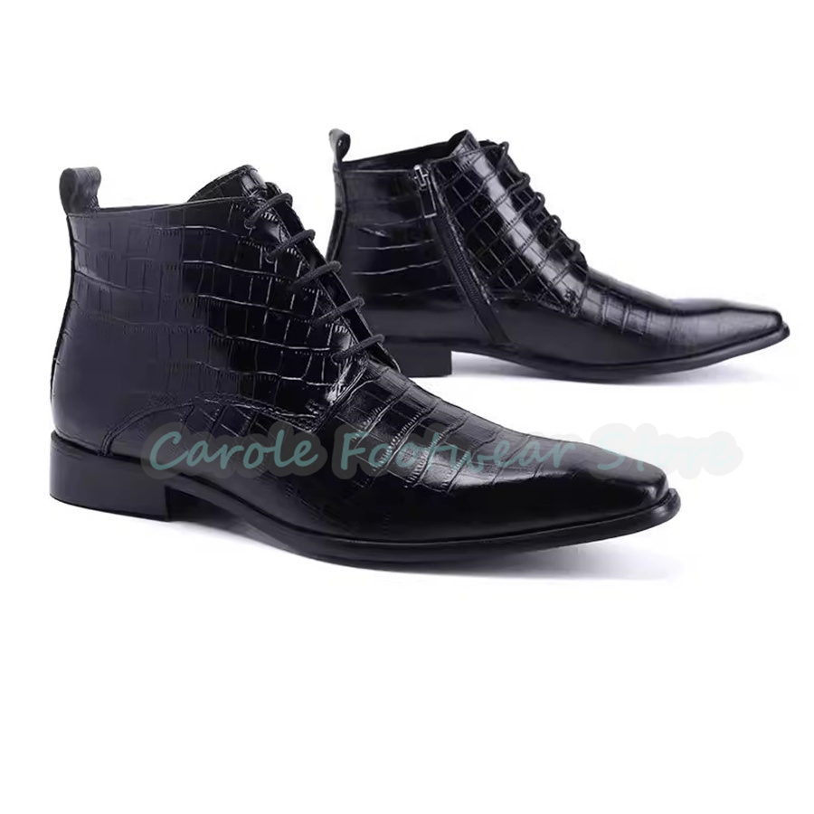 Męskie botki ze skóry naturaln – Men'S Fashion For Wedding recenzja i cena