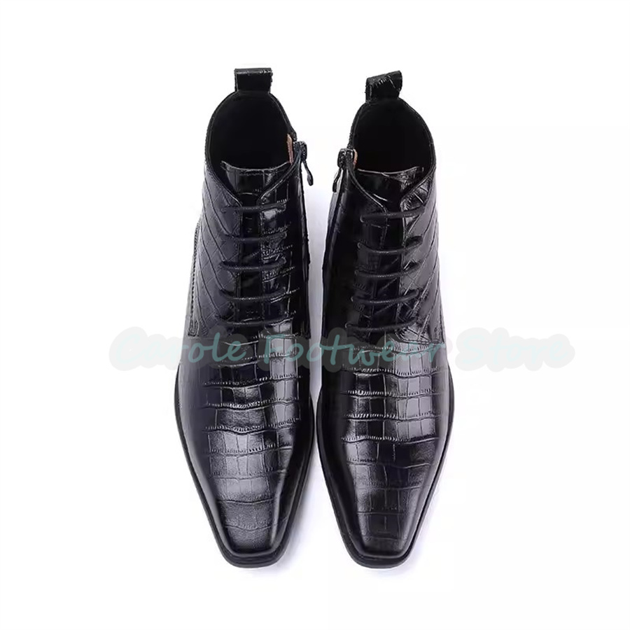 Męskie botki ze skóry naturaln – Men'S Fashion For Wedding recenzja i cena
