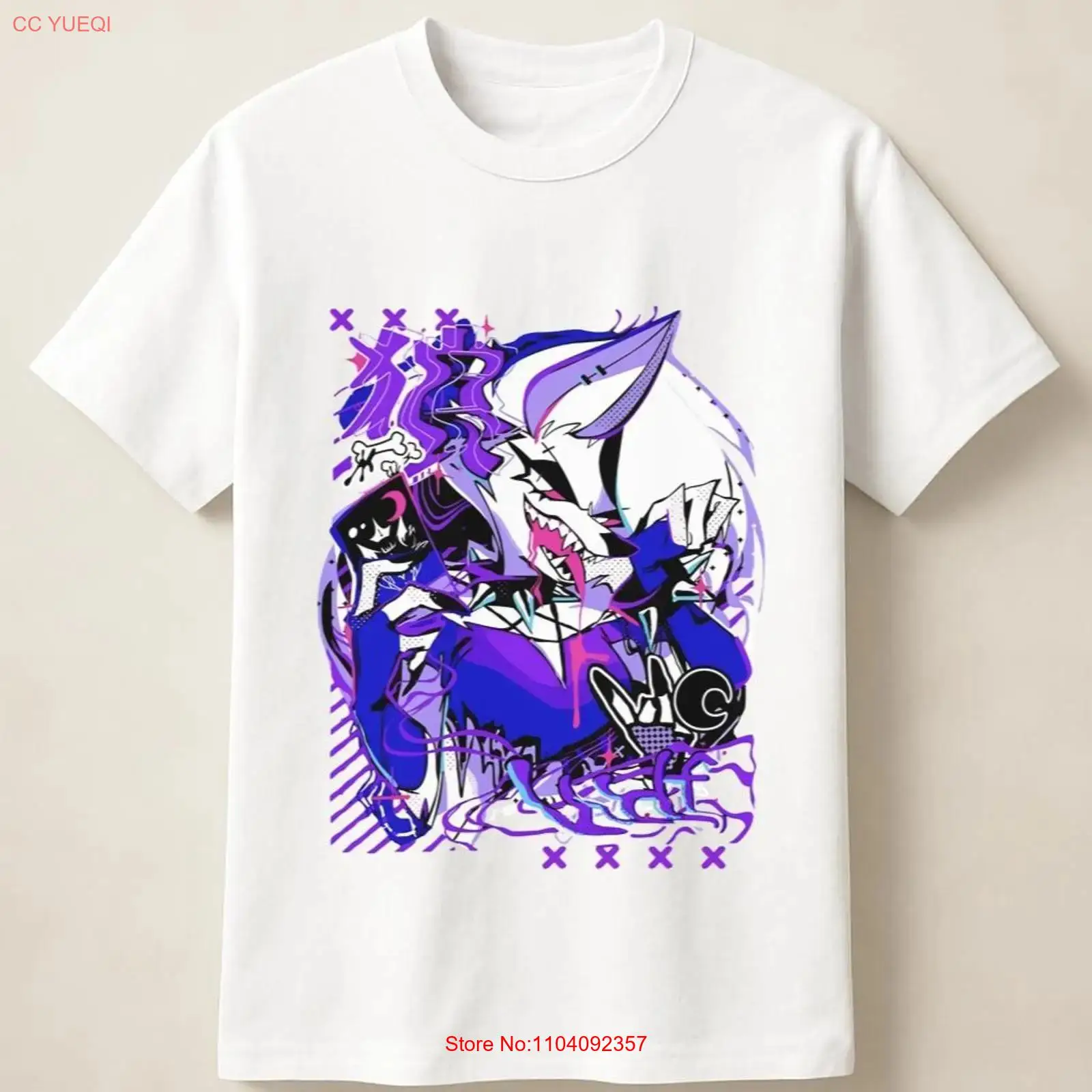 Fioletowa koszulka z anime wil – Poster Men Fashion recenzja i cena