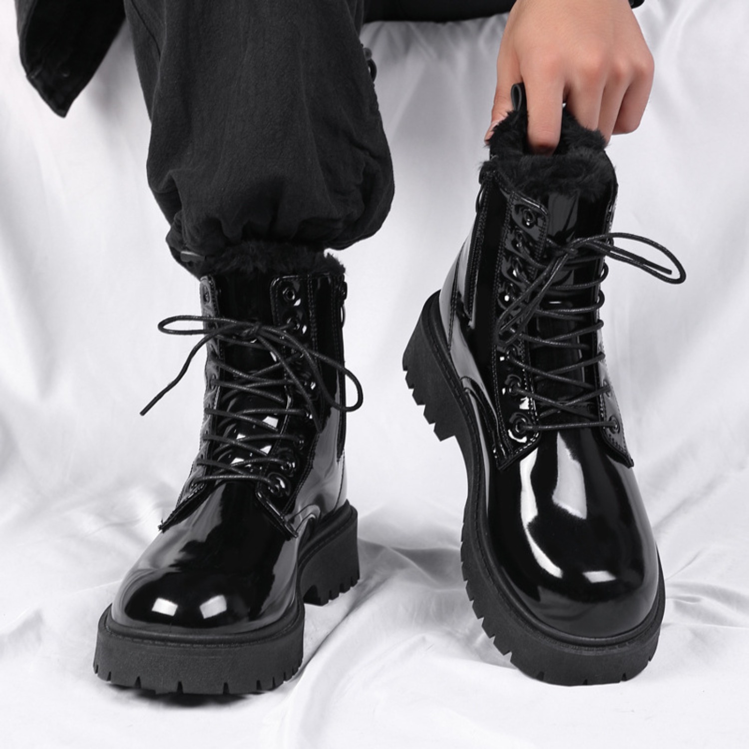 Męskie ciepłe pluszowe buty z  – Men'S Fashion For 45 Years Old recenzja i cena