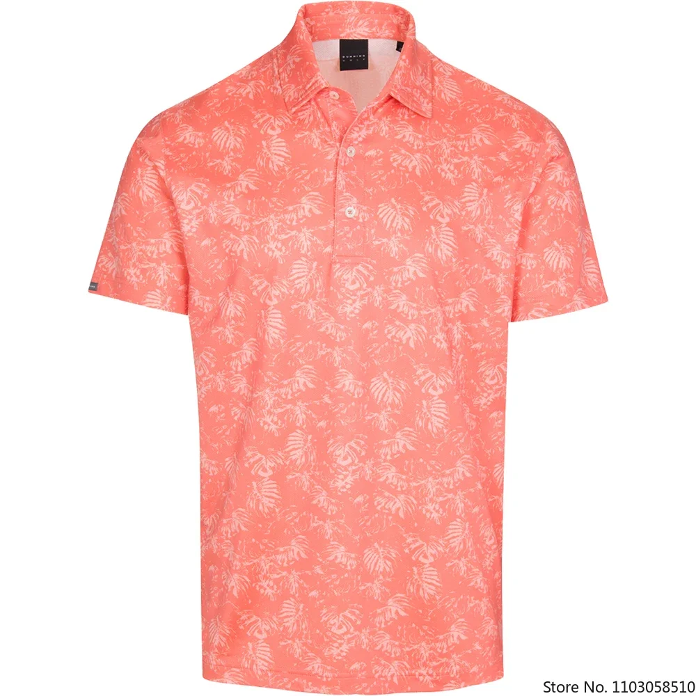 Letnia koszulka golfowa męska, – Men'S Fashion Golf Clothing recenzja i cena