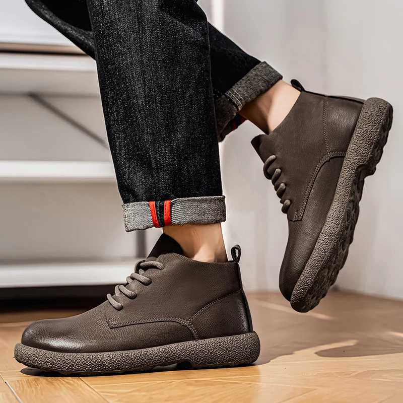 Męskie botki do kostki, brązow – Men'S Fashion For 45 Years Old recenzja i cena