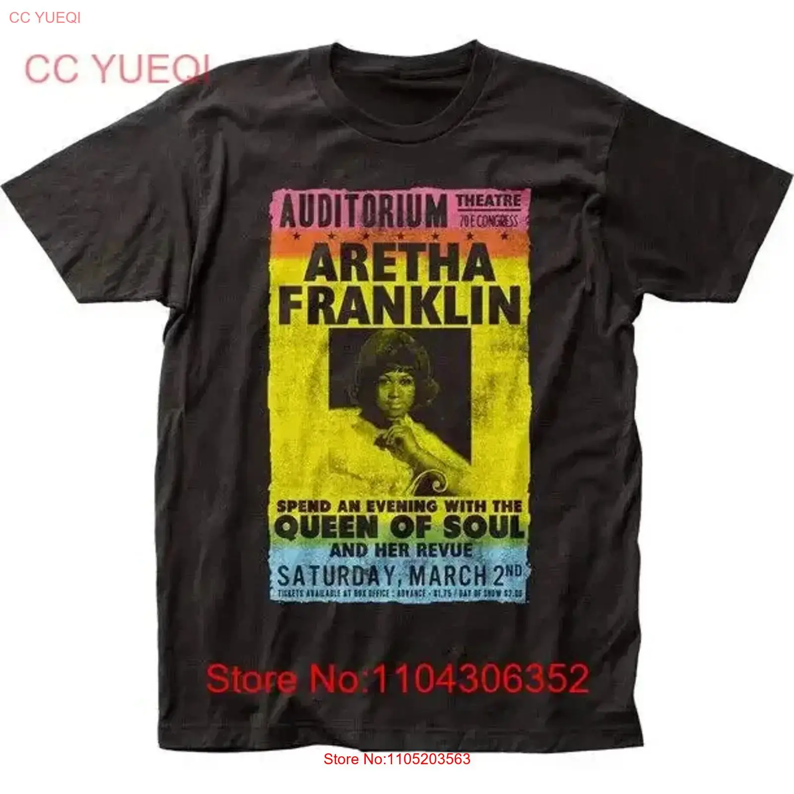 Koszulka męska Aretha Franklin – Poster Men Fashion recenzja i cena