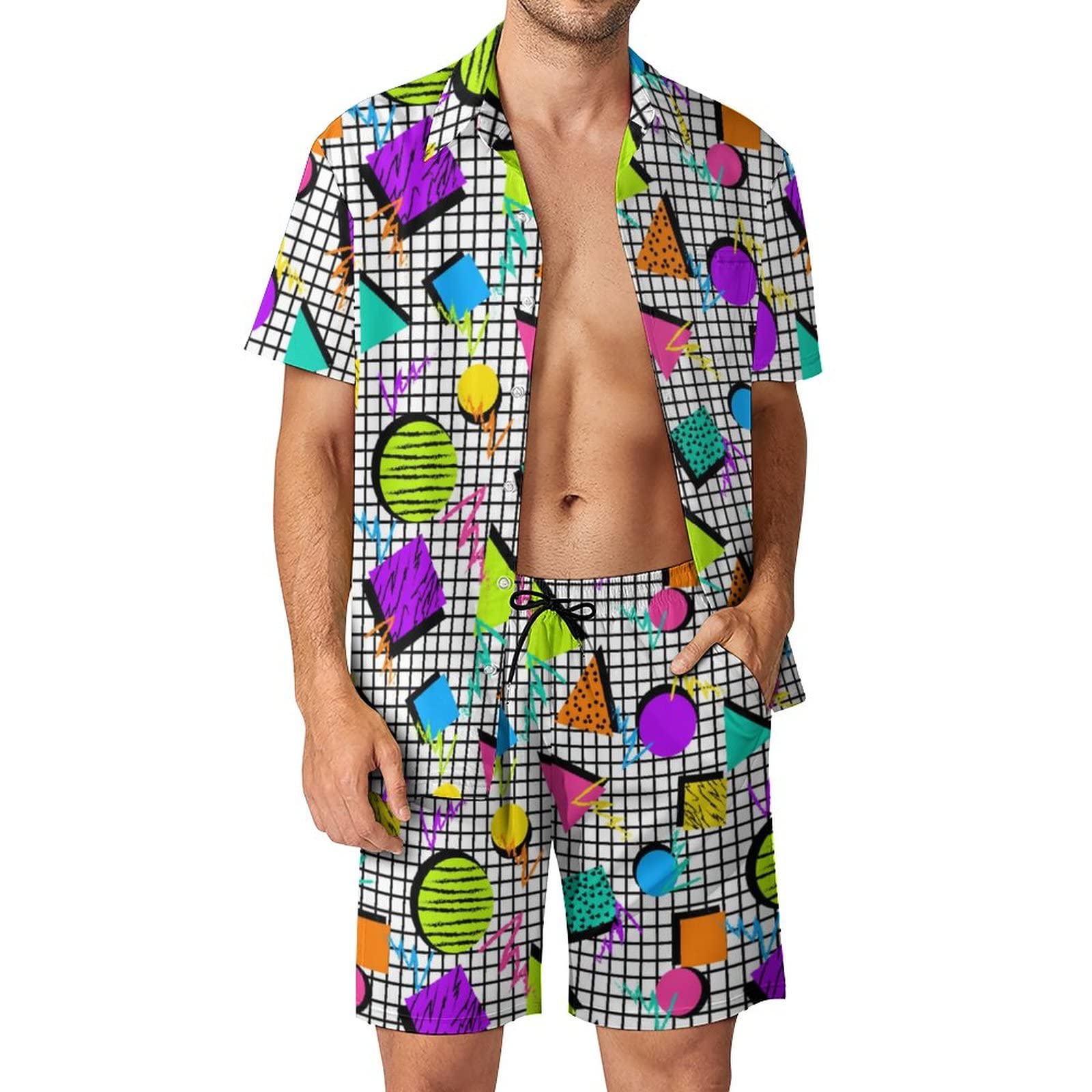 Letnie nieregularne geometrycz – Men'S Fashion Looks recenzja i cena