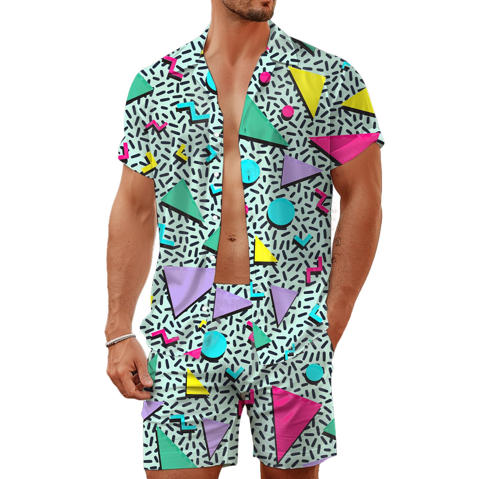 Letnie nieregularne geometrycz – Men'S Fashion Looks recenzja i cena