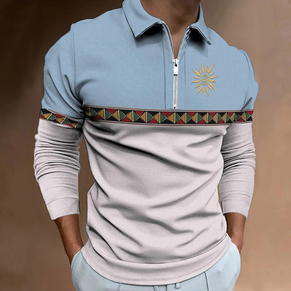 Męskie koszulki polo Retro Col – Men'S Fashion Golf Clothing recenzja i cena