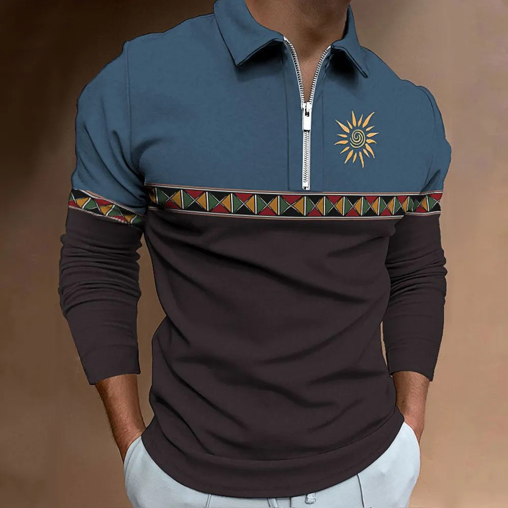 Męskie koszulki polo Retro Col – Men'S Fashion Golf Clothing recenzja i cena