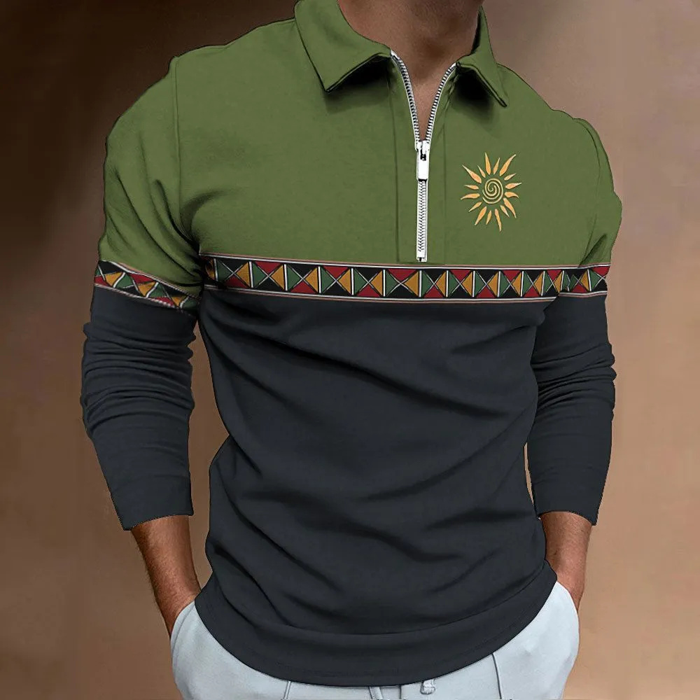 Męskie koszulki polo Retro Col – Men'S Fashion Golf Clothing recenzja i cena