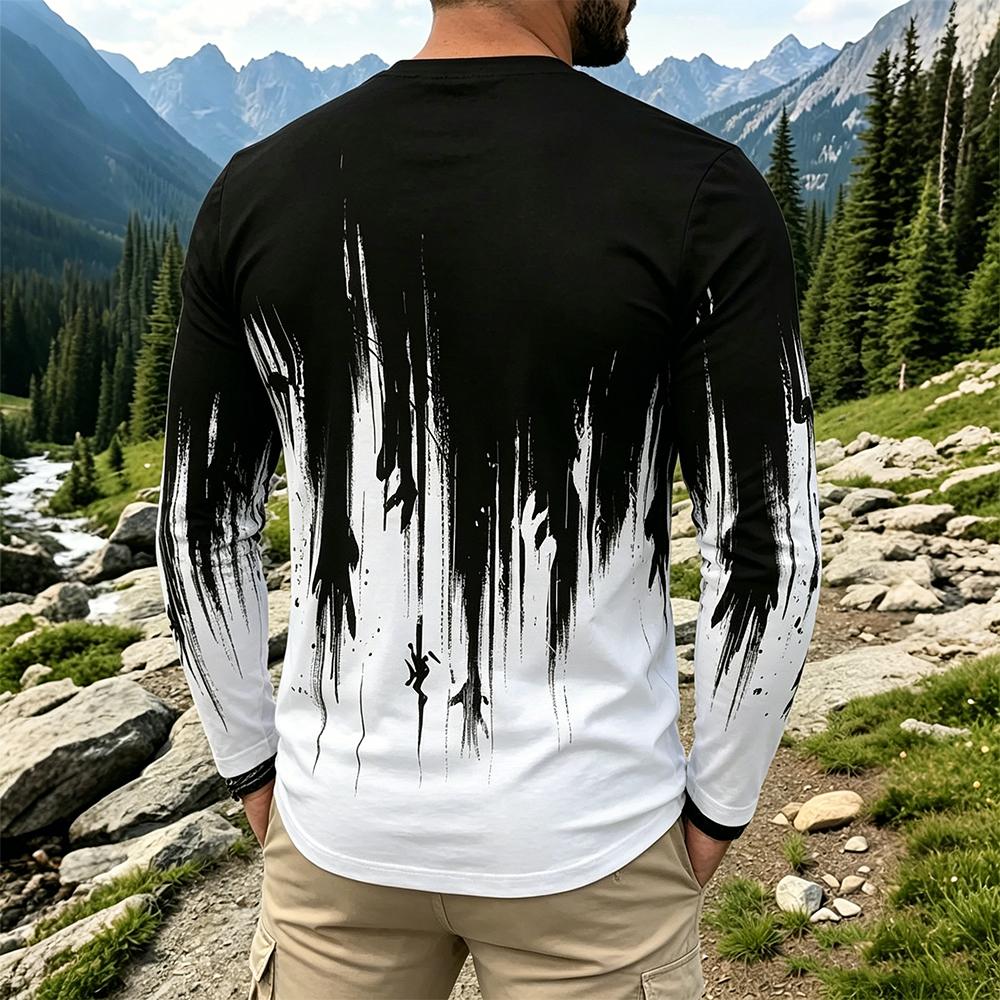Męska koszulka z długim rękawe – Men'S Fashion T Shirts recenzja i cena